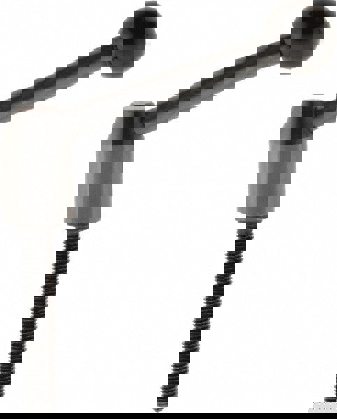 Metric Size Threaded Stud Adjustable Clamping Handle: M10 x 1.50 Thread, 19 mm Hub Dia, Steel